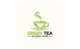 Green tea Health template logo v16