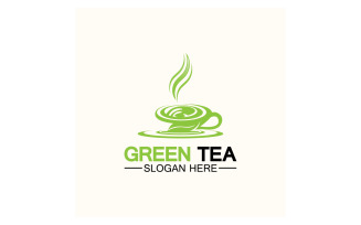 Green tea Health template logo v18