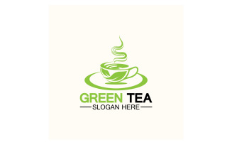 Green tea Health template logo v1