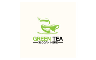 Green tea Health template logo v21