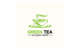 Green tea Health template logo v22