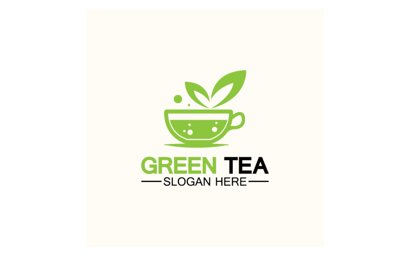 Green tea Health template logo v23 Logo Template