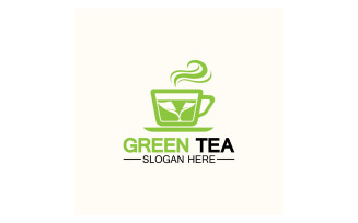 Green tea Health template logo v24