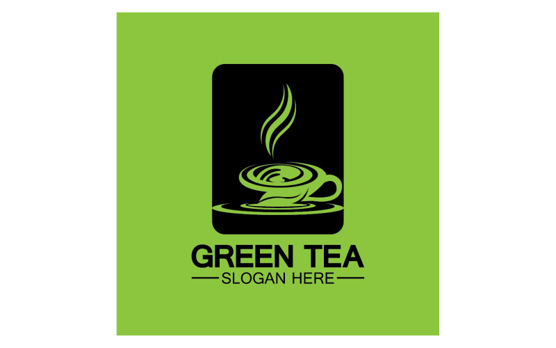 Green tea Health template logo v26 Logo Template