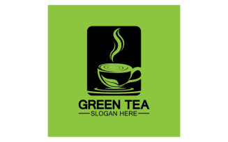 Green tea Health template logo v27