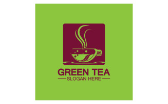 Green tea Health template logo v29