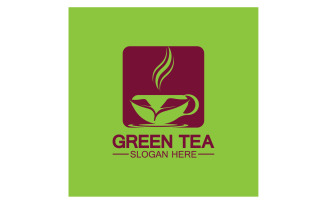 Green tea Health template logo v30