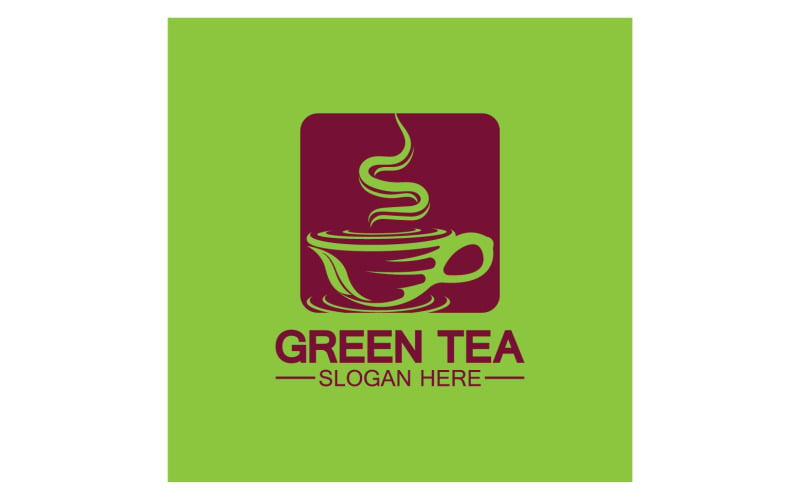 Green tea Health template logo v31 Logo Template