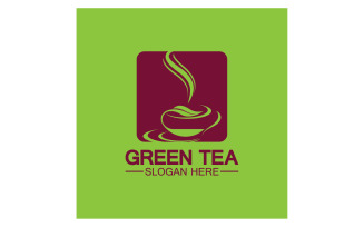 Green tea Health template logo v32