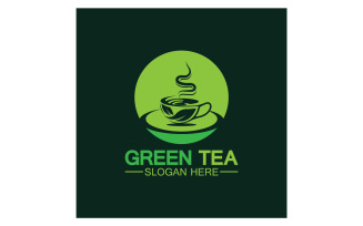 Green tea Health template logo v33