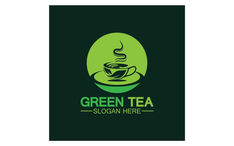 Green tea Health template logo v33 Logo Template