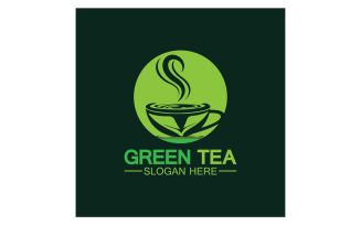 Green tea Health template logo v34