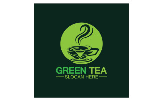 Green tea Health template logo v35