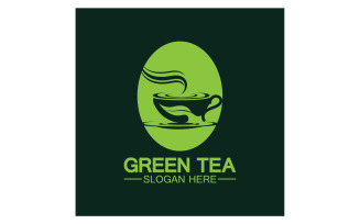 Green tea Health template logo v37