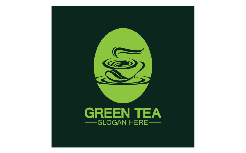 Green tea Health template logo v38 Logo Template