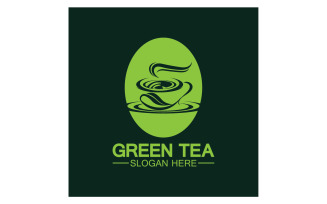 Green tea Health template logo v38