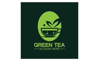 Green tea Health template logo v39