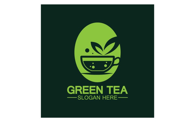 Green tea Health template logo v39 Logo Template