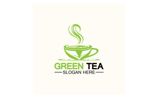 Green tea Health template logo v3