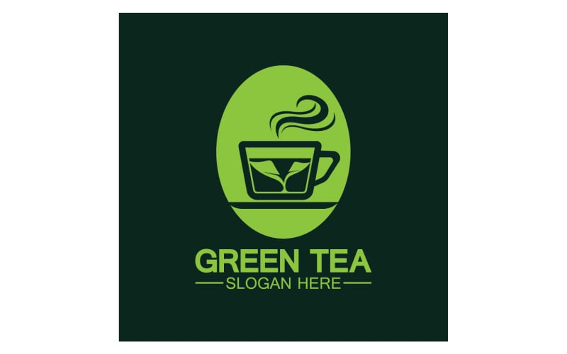 Green tea Health template logo v40 Logo Template