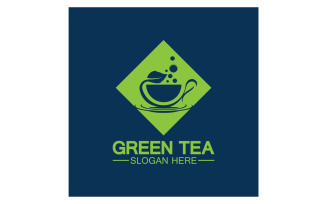 Green tea Health template logo v41