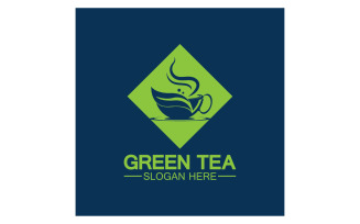 Green tea Health template logo v42