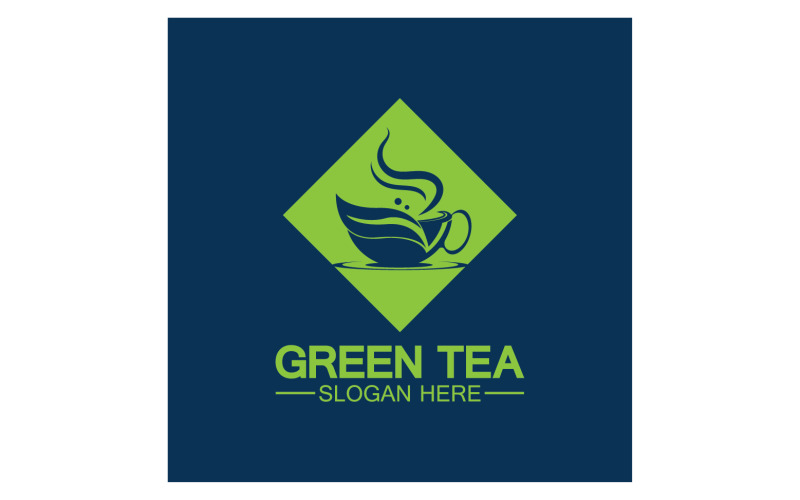 Green tea Health template logo v42 Logo Template
