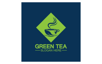 Green tea Health template logo v43