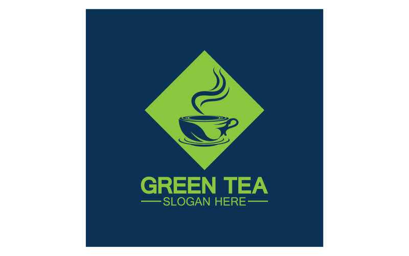 Green tea Health template logo v43 Logo Template