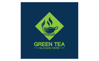 Green tea Health template logo v44