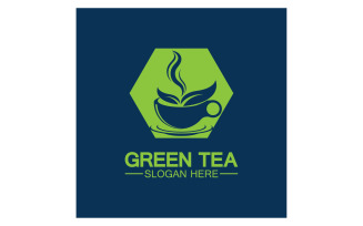 Green tea Health template logo v45