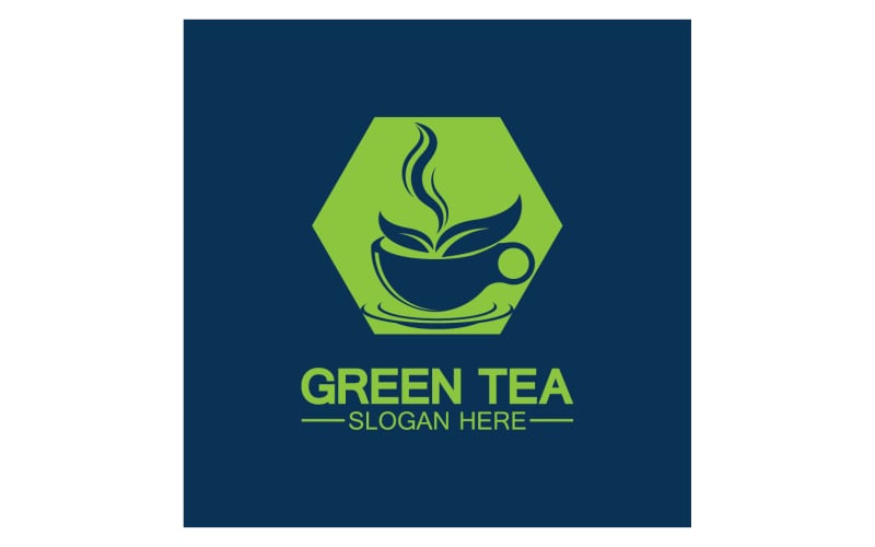 Green tea Health template logo v45 Logo Template
