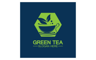 Green tea Health template logo v46