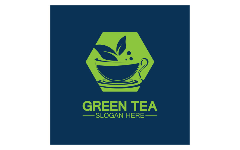 Green tea Health template logo v46 Logo Template
