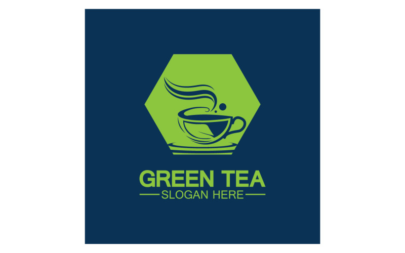 Green tea Health template logo v47 Logo Template