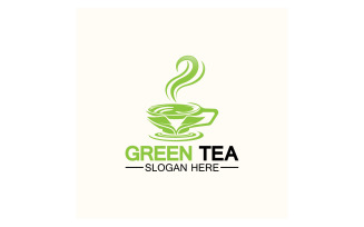 Green tea Health template logo v4