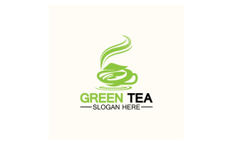 Green tea Health template logo v5
