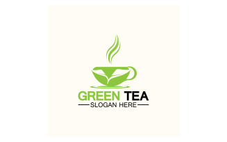 Green tea Health template logo v6