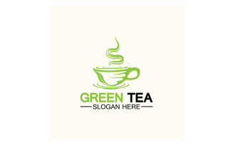Green tea Health template logo v7