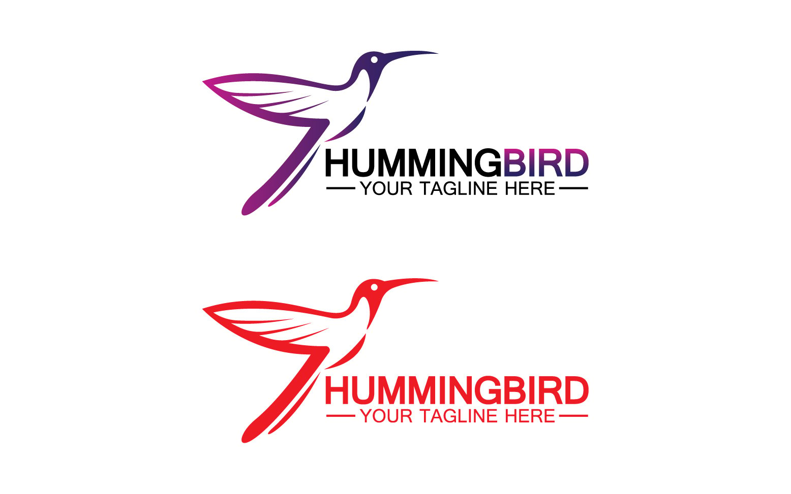 Kit Graphique #365324 Hummingoiseau Oiseau Divers Modles Web - Logo template Preview