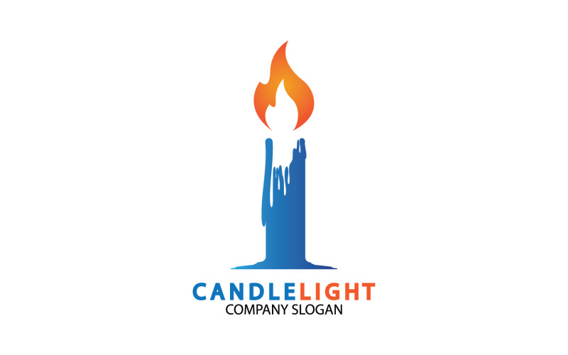 Candle light icon logo vcetor template v20 Logo Template
