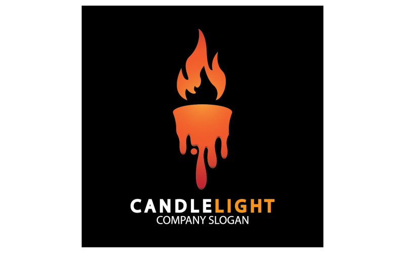 Candle light icon logo vcetor template v59 Logo Template