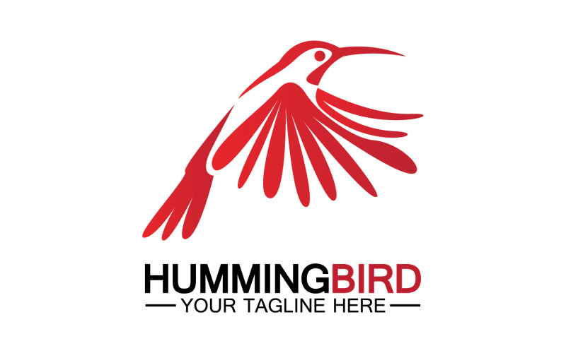 Hummingbird icon logo template v10 Logo Template