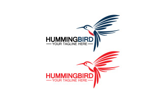 Hummingbird icon logo template v15