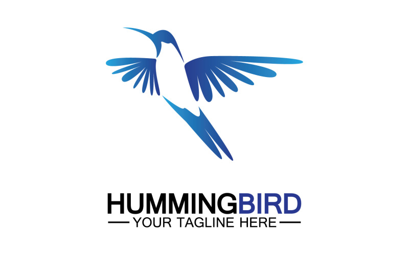 Hummingbird icon logo template v26 Logo Template