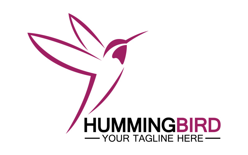 Hummingbird icon logo template v3 Logo Template
