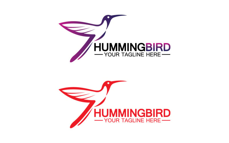 Hummingbird icon logo template v6 Logo Template