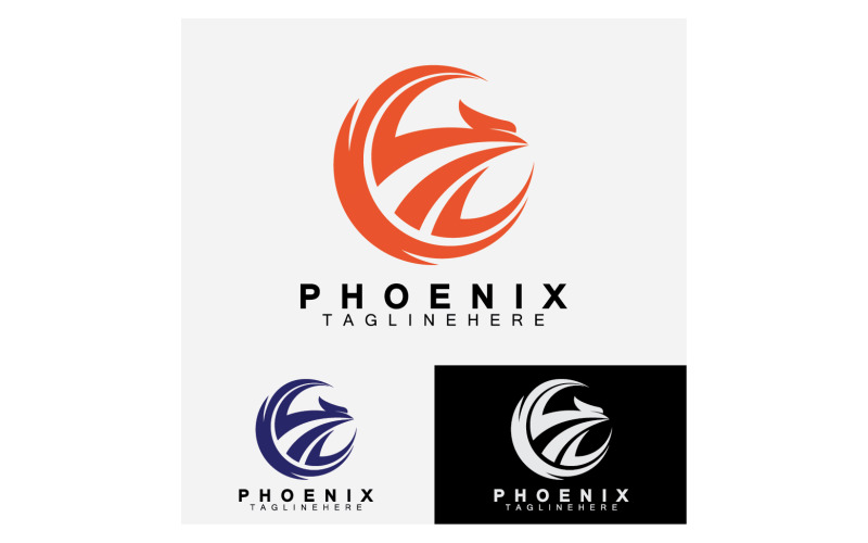 Phoenix bird template logo vector v5 Logo Template