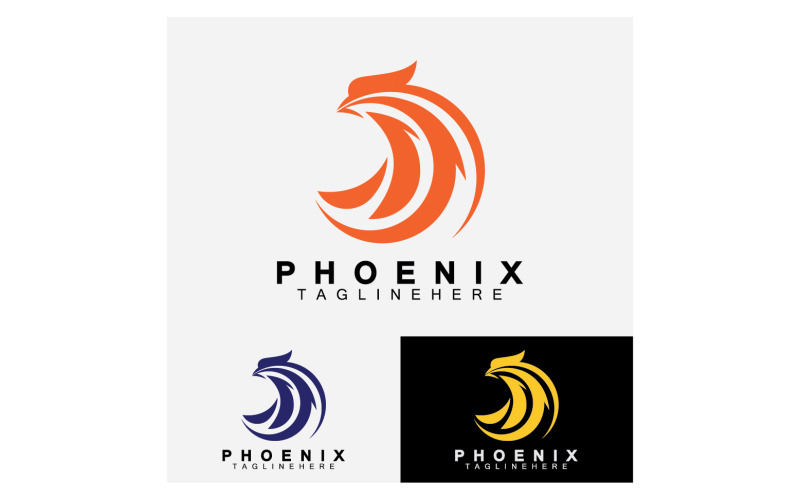 Phoenix bird template logo vector v7 Logo Template