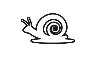Snail animal logo vcetor template v10